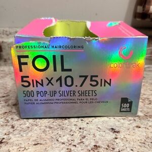 Colortrak professional hair coloring foil Silver Foil Sheets Embossed 5 x 10.75